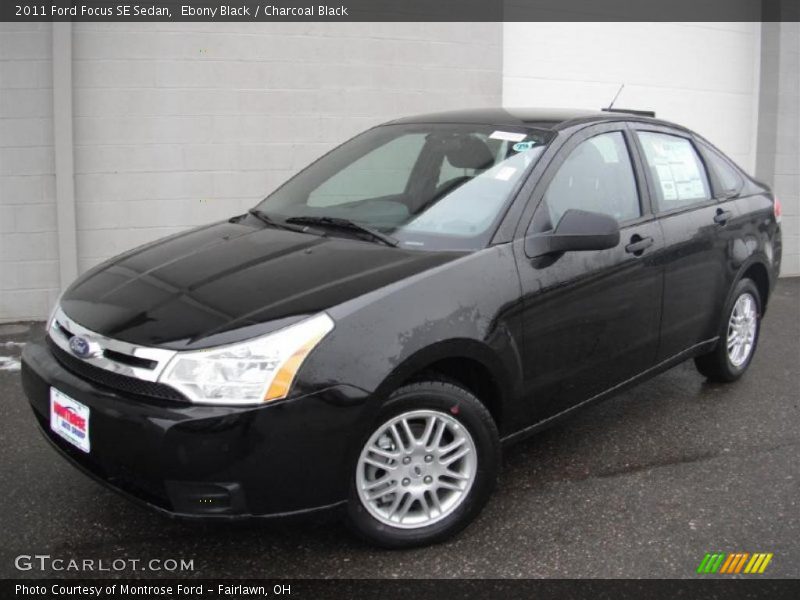Ebony Black / Charcoal Black 2011 Ford Focus SE Sedan