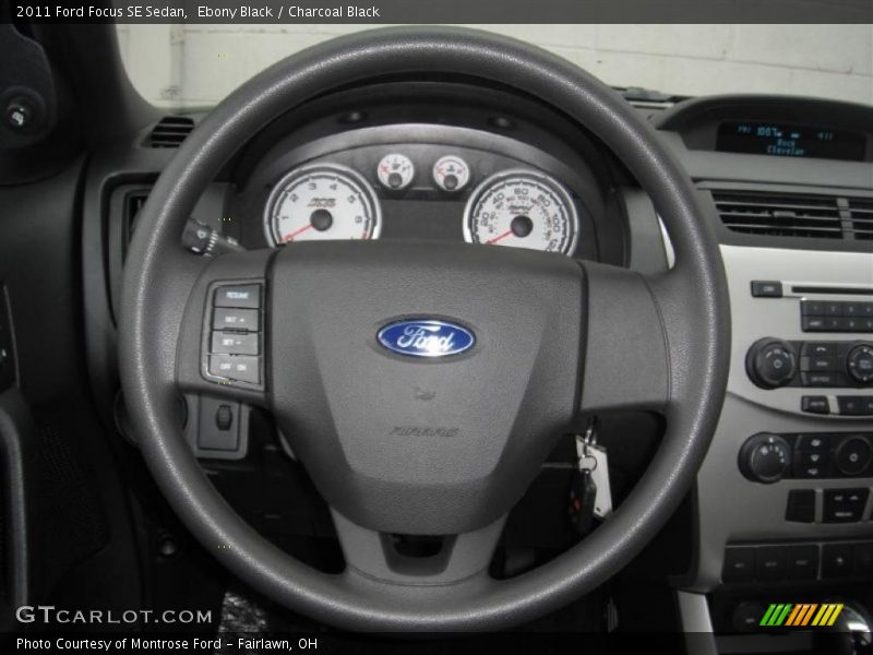 Ebony Black / Charcoal Black 2011 Ford Focus SE Sedan