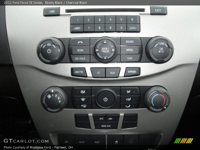 Ebony Black / Charcoal Black 2011 Ford Focus SE Sedan