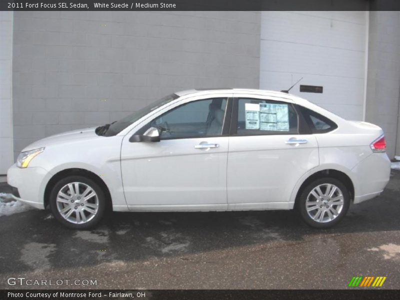 White Suede / Medium Stone 2011 Ford Focus SEL Sedan