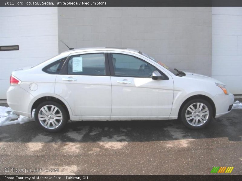 White Suede / Medium Stone 2011 Ford Focus SEL Sedan