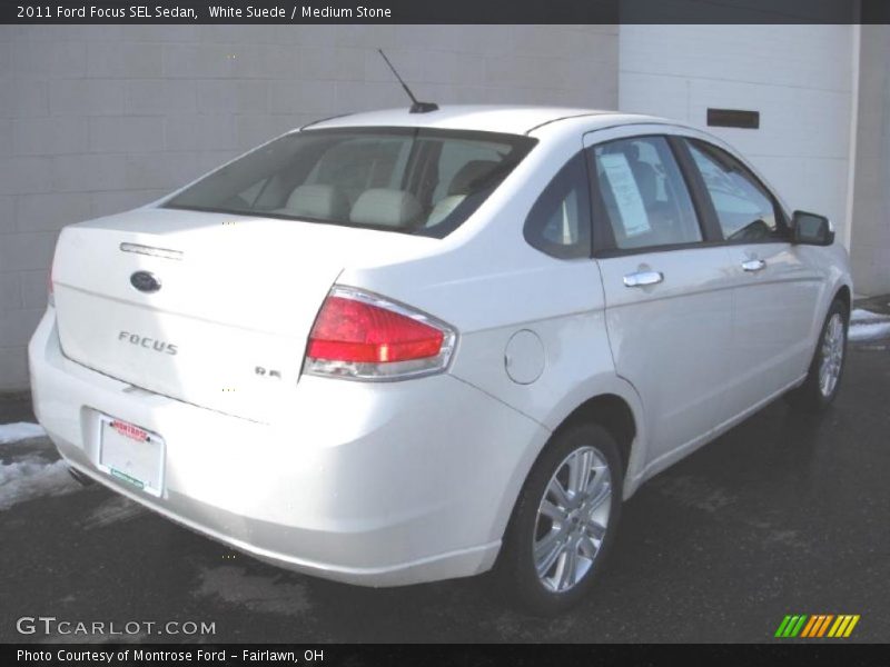 White Suede / Medium Stone 2011 Ford Focus SEL Sedan