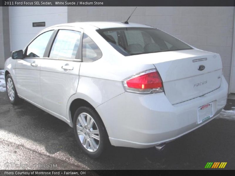 White Suede / Medium Stone 2011 Ford Focus SEL Sedan