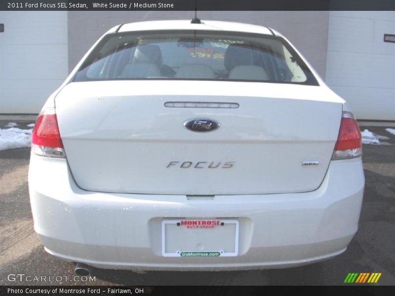 White Suede / Medium Stone 2011 Ford Focus SEL Sedan
