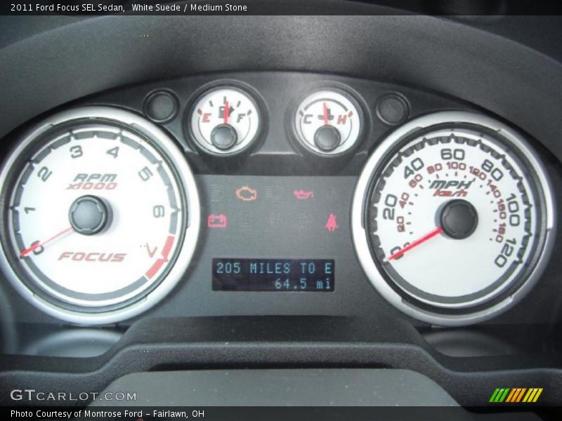 White Suede / Medium Stone 2011 Ford Focus SEL Sedan