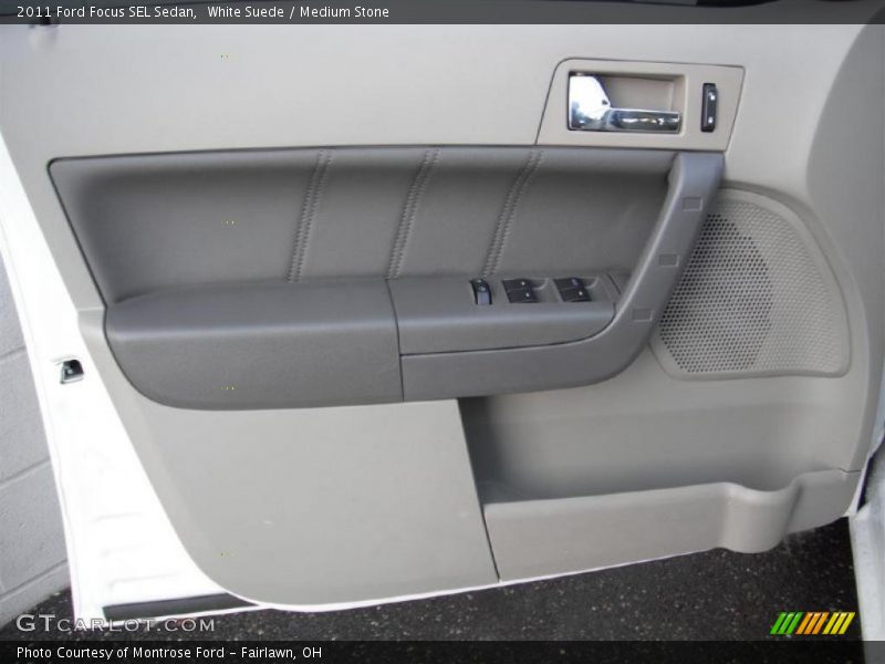White Suede / Medium Stone 2011 Ford Focus SEL Sedan