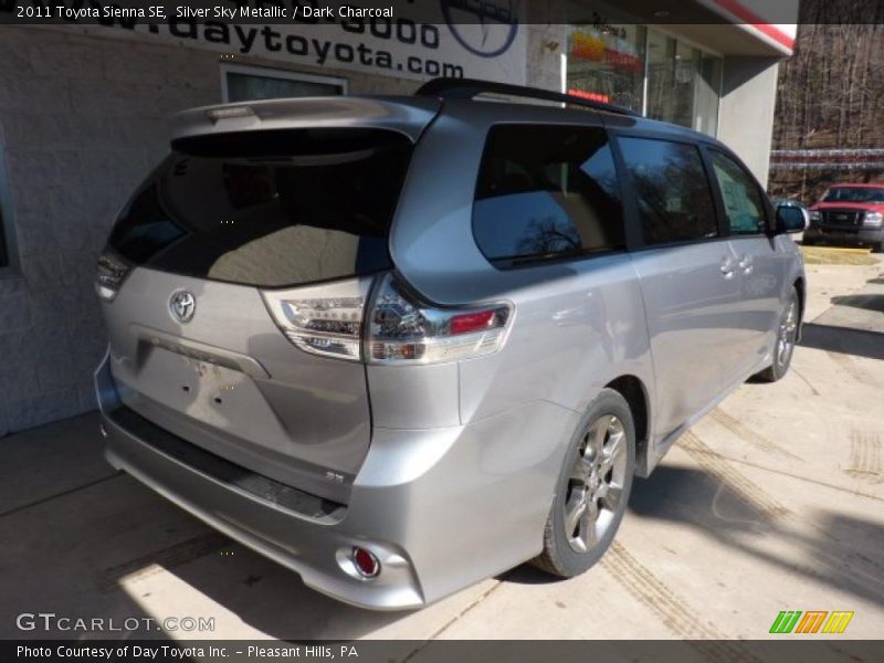 Silver Sky Metallic / Dark Charcoal 2011 Toyota Sienna SE