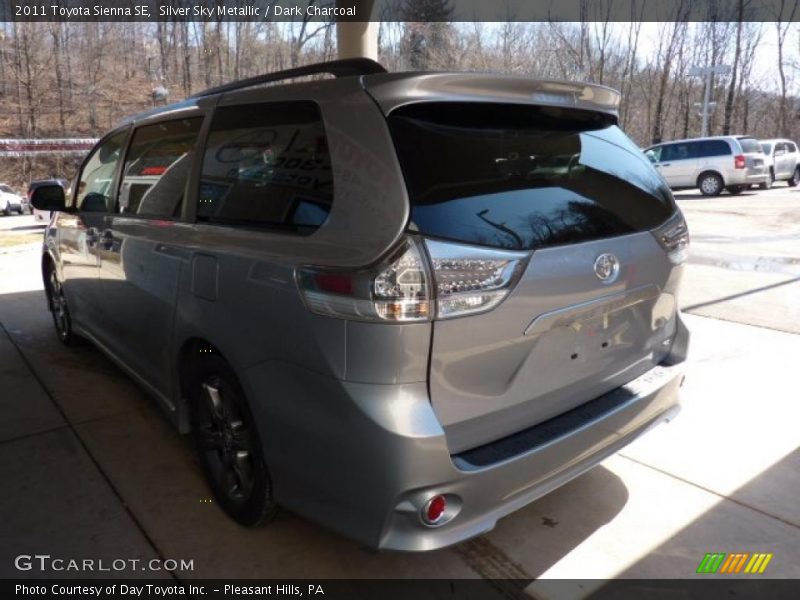 Silver Sky Metallic / Dark Charcoal 2011 Toyota Sienna SE