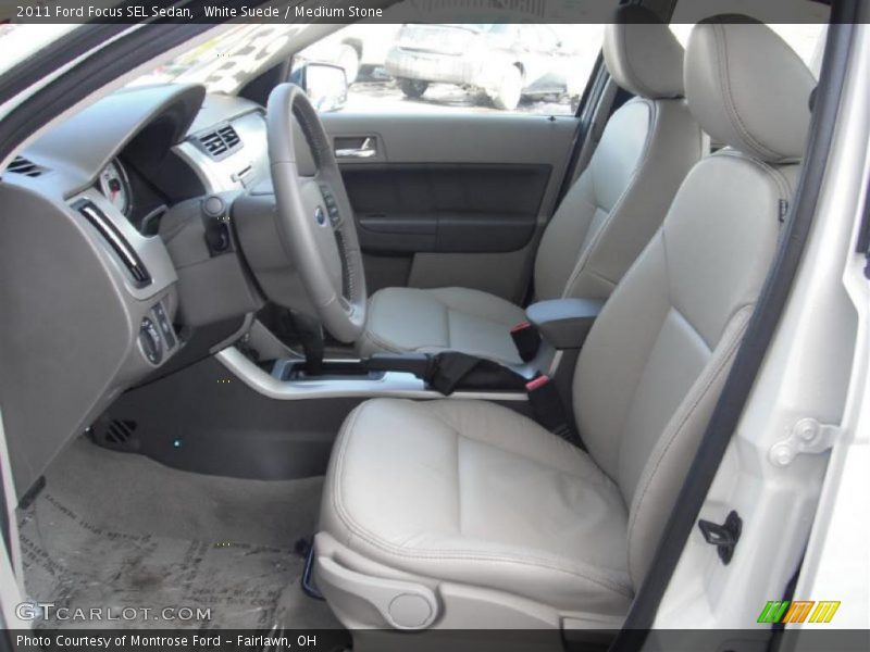 White Suede / Medium Stone 2011 Ford Focus SEL Sedan