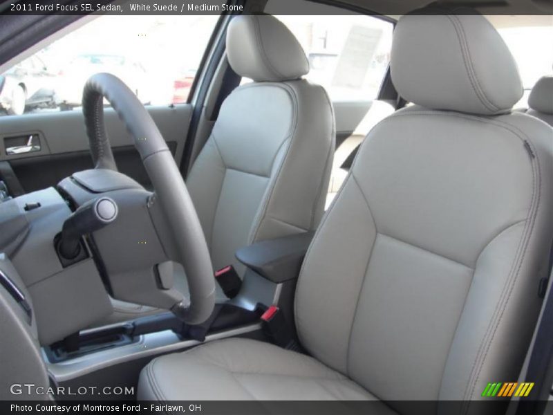 White Suede / Medium Stone 2011 Ford Focus SEL Sedan