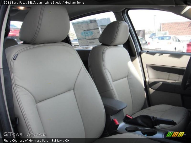 White Suede / Medium Stone 2011 Ford Focus SEL Sedan
