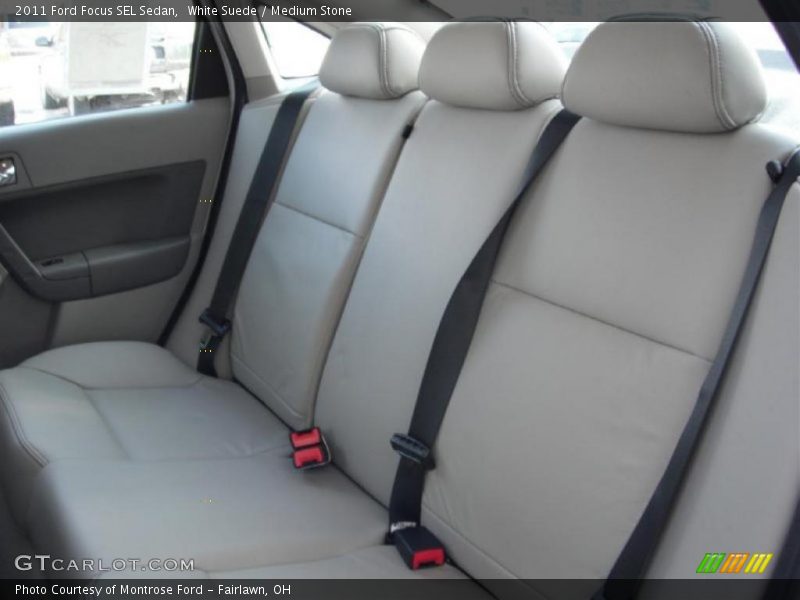 White Suede / Medium Stone 2011 Ford Focus SEL Sedan