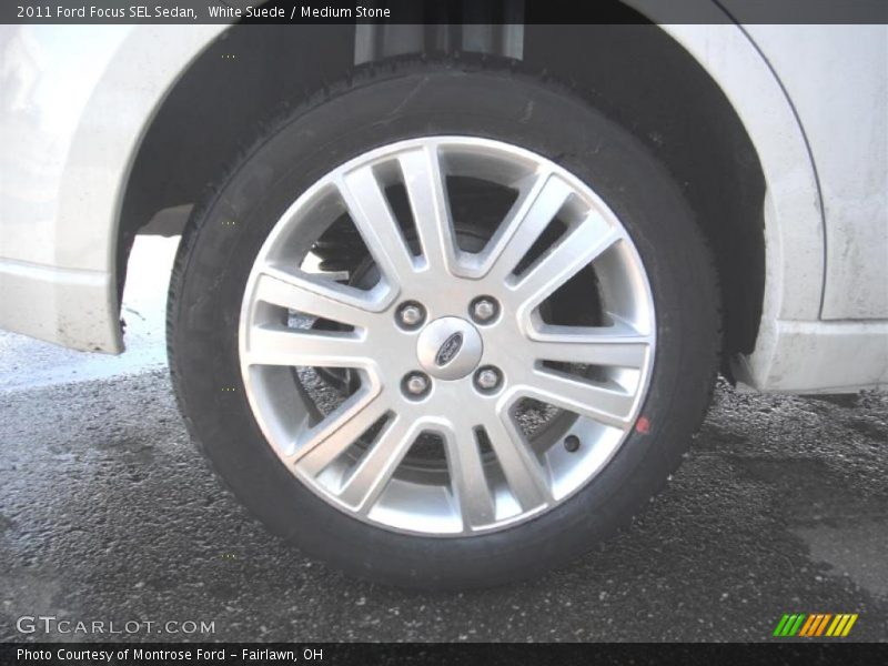 White Suede / Medium Stone 2011 Ford Focus SEL Sedan