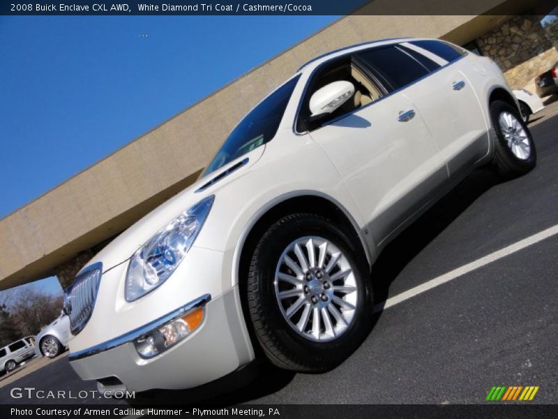 White Diamond Tri Coat / Cashmere/Cocoa 2008 Buick Enclave CXL AWD