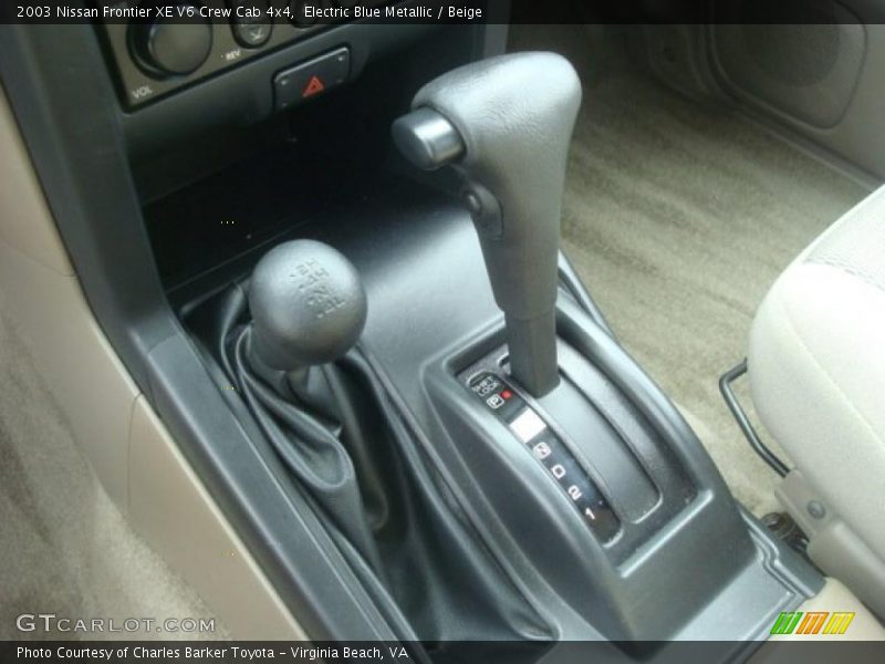  2003 Frontier XE V6 Crew Cab 4x4 4 Speed Automatic Shifter