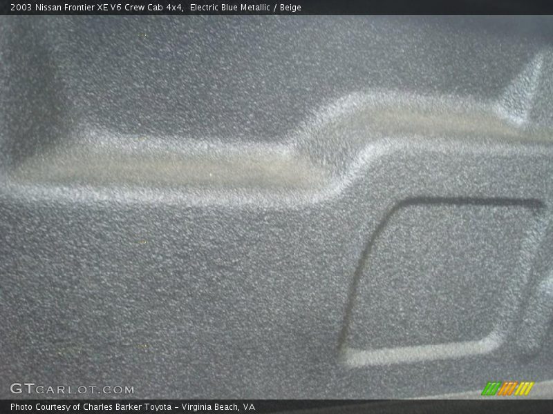 Electric Blue Metallic / Beige 2003 Nissan Frontier XE V6 Crew Cab 4x4
