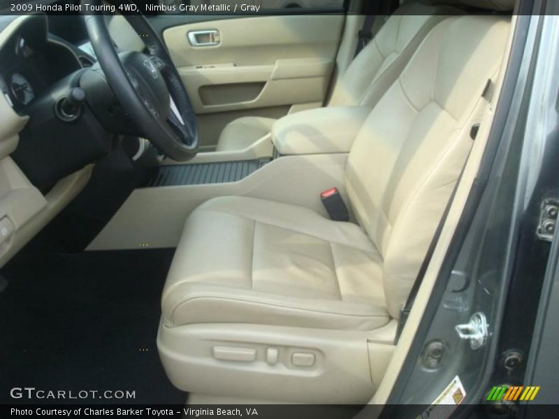 Nimbus Gray Metallic / Gray 2009 Honda Pilot Touring 4WD