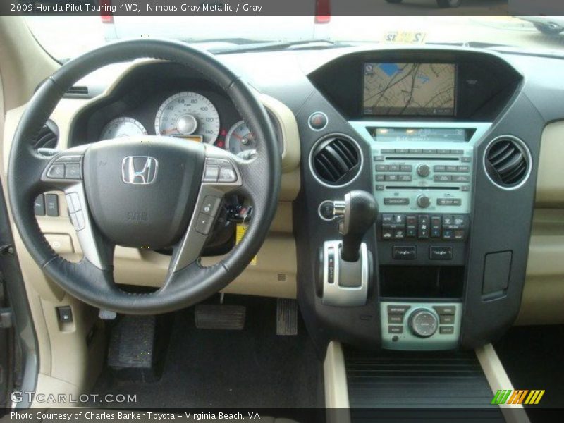 Nimbus Gray Metallic / Gray 2009 Honda Pilot Touring 4WD