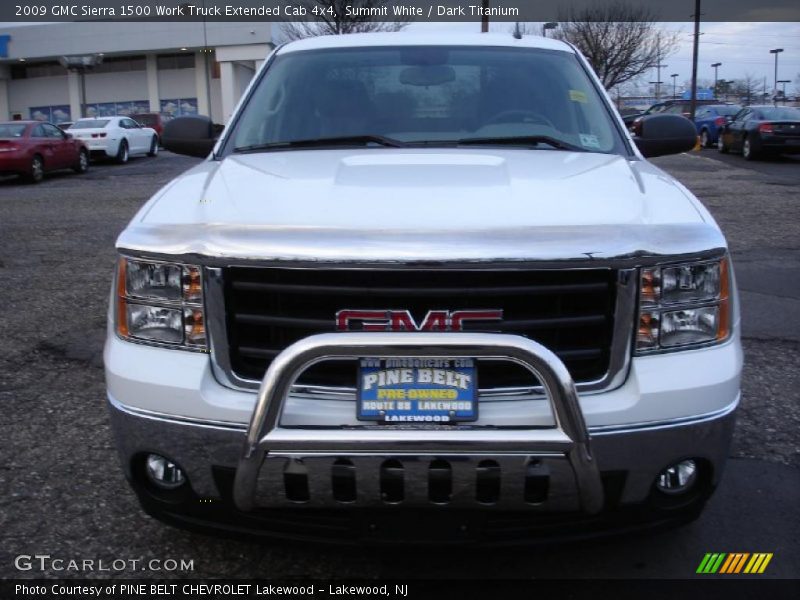 Summit White / Dark Titanium 2009 GMC Sierra 1500 Work Truck Extended Cab 4x4