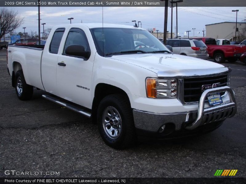 Summit White / Dark Titanium 2009 GMC Sierra 1500 Work Truck Extended Cab 4x4