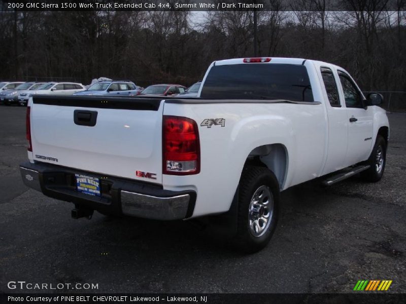 Summit White / Dark Titanium 2009 GMC Sierra 1500 Work Truck Extended Cab 4x4