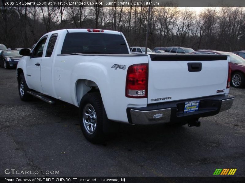 Summit White / Dark Titanium 2009 GMC Sierra 1500 Work Truck Extended Cab 4x4