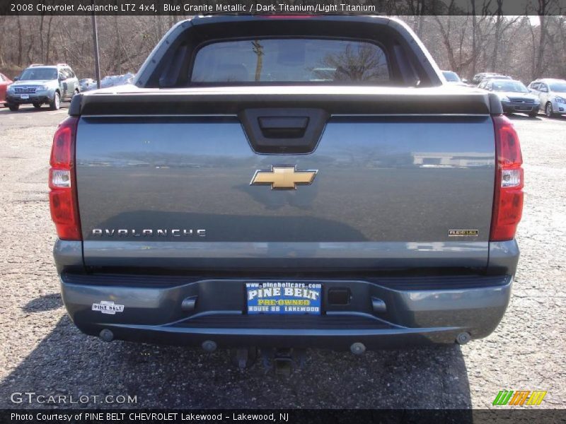 Blue Granite Metallic / Dark Titanium/Light Titanium 2008 Chevrolet Avalanche LTZ 4x4