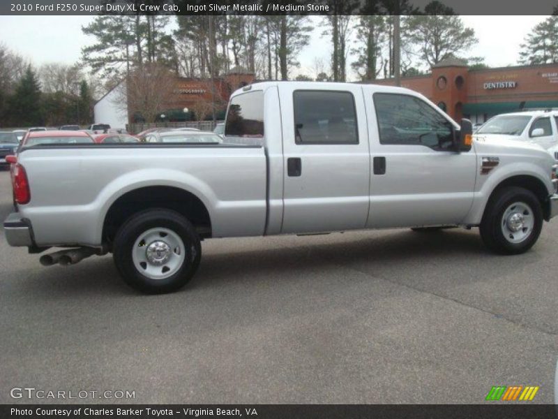 Ingot Silver Metallic / Medium Stone 2010 Ford F250 Super Duty XL Crew Cab