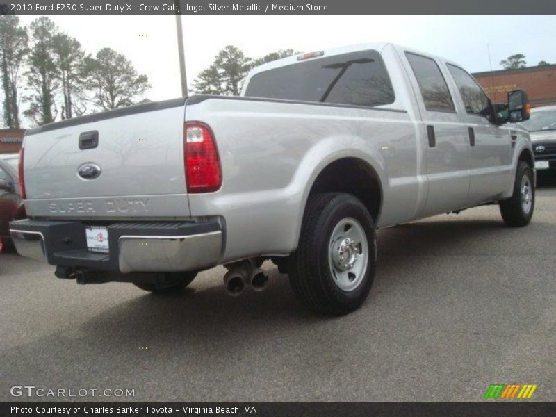 Ingot Silver Metallic / Medium Stone 2010 Ford F250 Super Duty XL Crew Cab