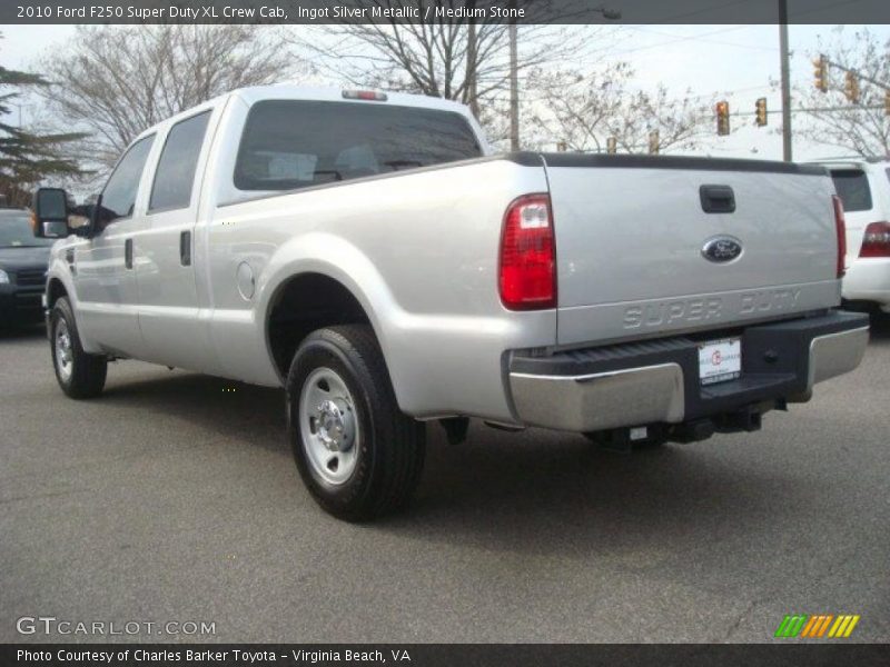 Ingot Silver Metallic / Medium Stone 2010 Ford F250 Super Duty XL Crew Cab