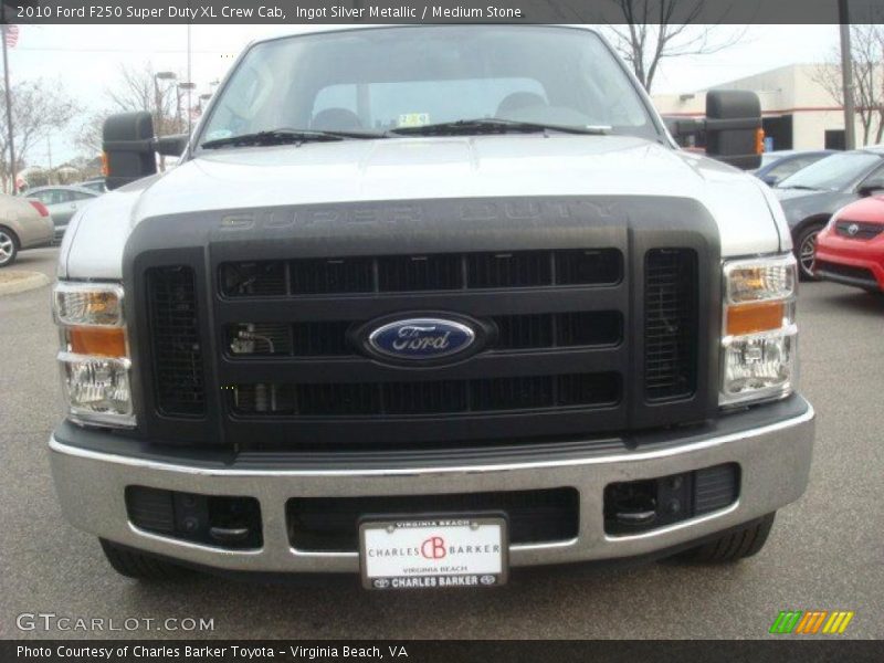 Ingot Silver Metallic / Medium Stone 2010 Ford F250 Super Duty XL Crew Cab
