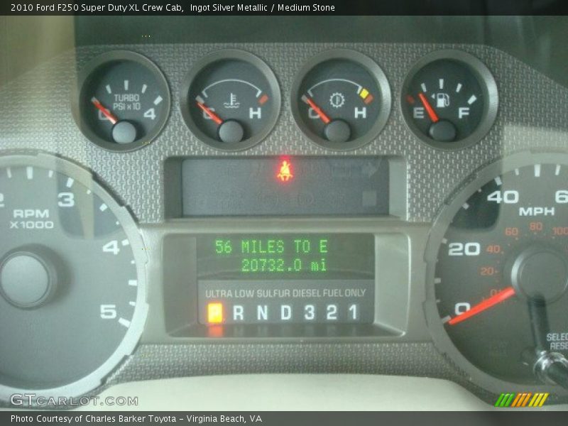 Ingot Silver Metallic / Medium Stone 2010 Ford F250 Super Duty XL Crew Cab