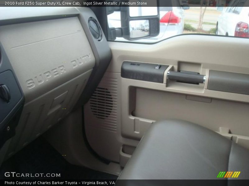 Ingot Silver Metallic / Medium Stone 2010 Ford F250 Super Duty XL Crew Cab