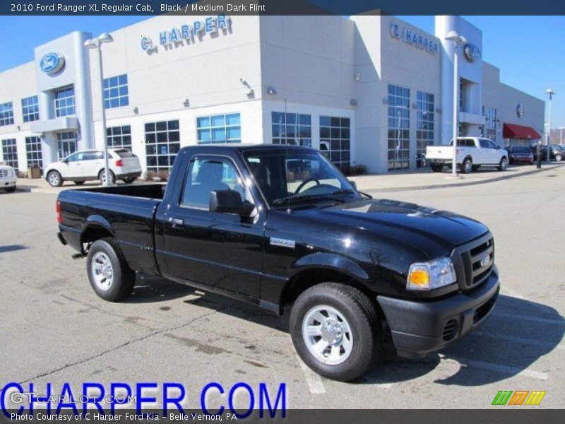 Black / Medium Dark Flint 2010 Ford Ranger XL Regular Cab