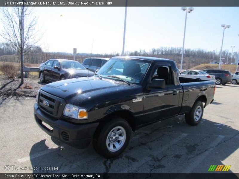 Black / Medium Dark Flint 2010 Ford Ranger XL Regular Cab