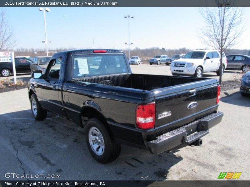 Black / Medium Dark Flint 2010 Ford Ranger XL Regular Cab