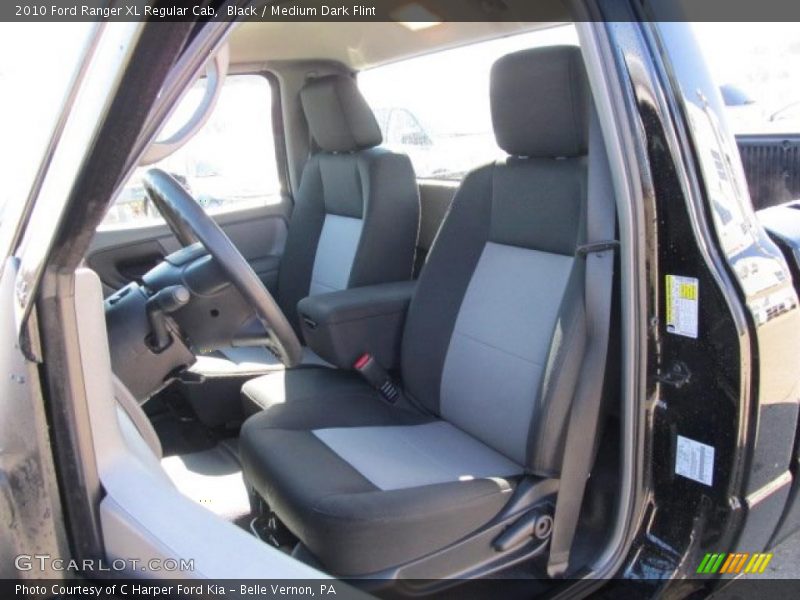 Black / Medium Dark Flint 2010 Ford Ranger XL Regular Cab
