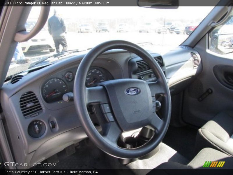 Black / Medium Dark Flint 2010 Ford Ranger XL Regular Cab