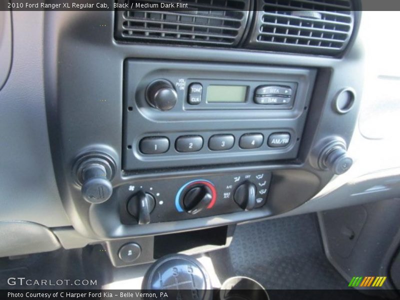 Black / Medium Dark Flint 2010 Ford Ranger XL Regular Cab