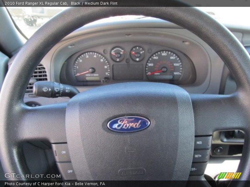 Black / Medium Dark Flint 2010 Ford Ranger XL Regular Cab