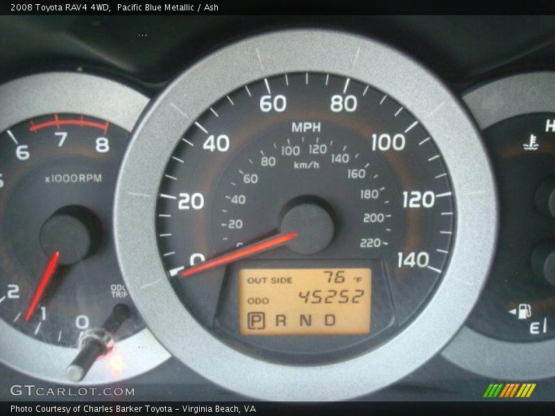 Pacific Blue Metallic / Ash 2008 Toyota RAV4 4WD