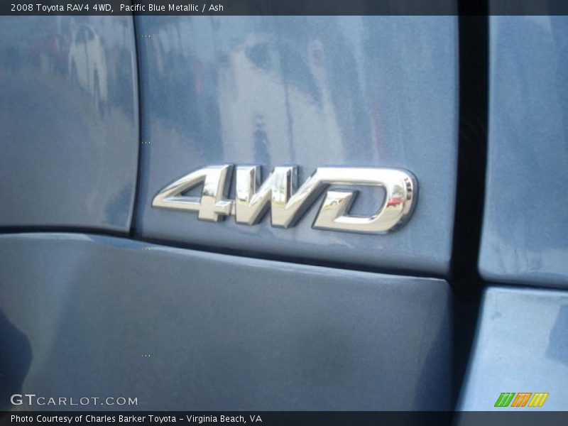 Pacific Blue Metallic / Ash 2008 Toyota RAV4 4WD
