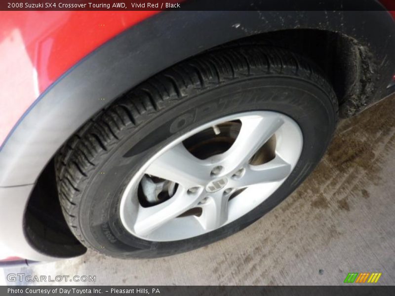 Vivid Red / Black 2008 Suzuki SX4 Crossover Touring AWD