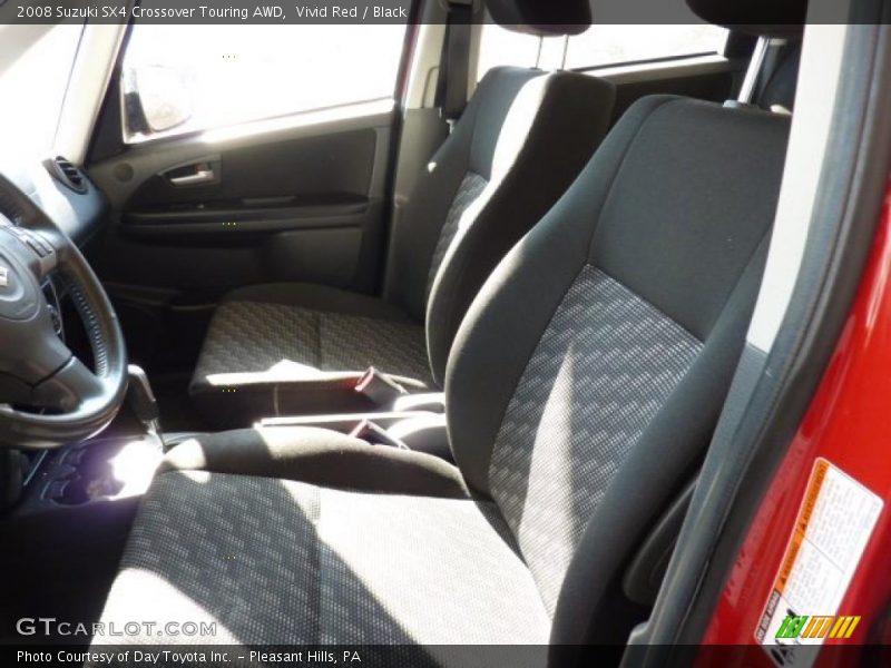 Vivid Red / Black 2008 Suzuki SX4 Crossover Touring AWD