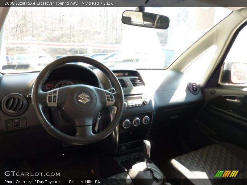 Vivid Red / Black 2008 Suzuki SX4 Crossover Touring AWD