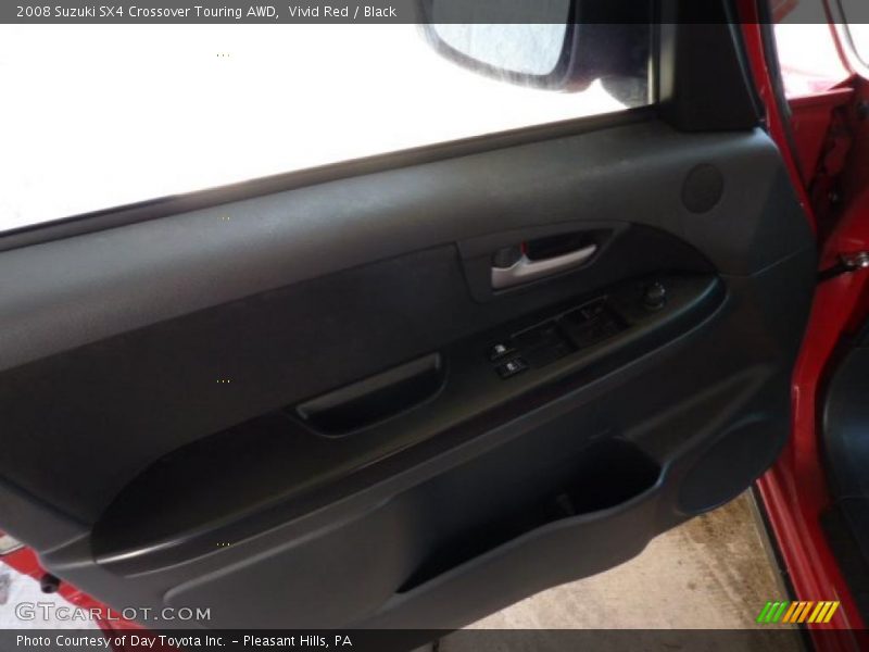 Vivid Red / Black 2008 Suzuki SX4 Crossover Touring AWD