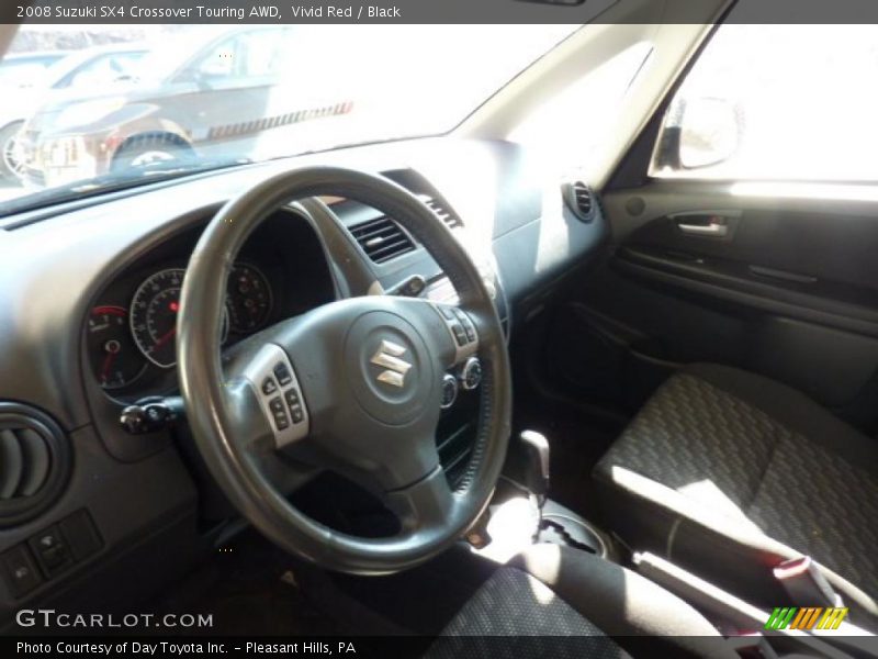 Vivid Red / Black 2008 Suzuki SX4 Crossover Touring AWD