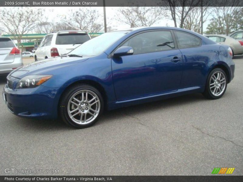 Blue Ribbon Metallic / Dark Charcoal 2009 Scion tC