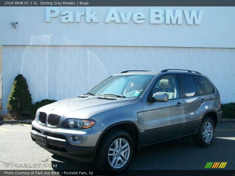 Sterling Grey Metallic / Beige 2006 BMW X5 3.0i