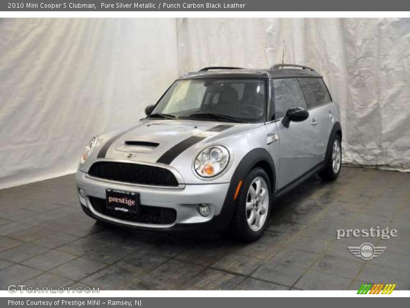 Pure Silver Metallic / Punch Carbon Black Leather 2010 Mini Cooper S Clubman